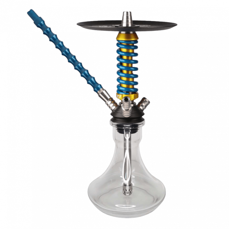 Кальян Mamay Customs Coilovers Micro Coil - Анодированный Голубой Золото