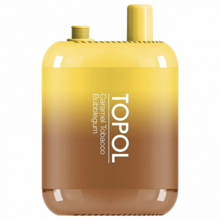 Одноразовая электронная сигарета TOPOL Gemini Bar 10000 - Caramel Tobacco /  Bubblegum (Карамельный табак / Жевательная резинка)