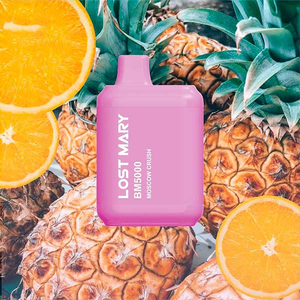 Одноразовая электронная сигарета Lost Mary BM 5000 - Moskow Crush (апельсино-ананасовый коктейль)