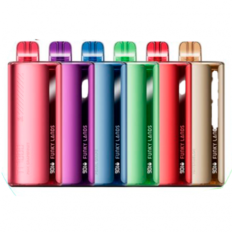 (М) Одноразовая электронная сигарета Funky Lands 7000 - Канталупа Яблоко