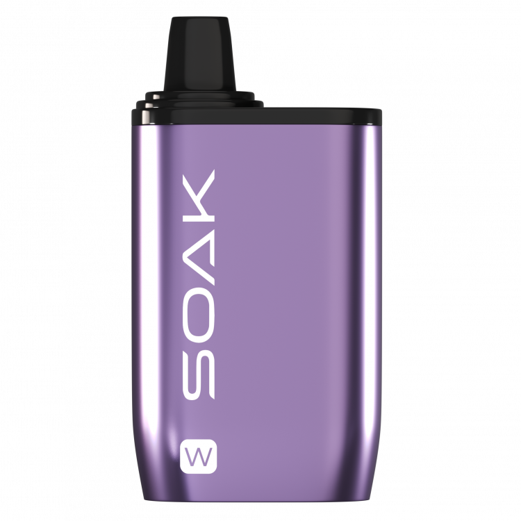 (М) Одноразовая электронная сигарета SOAK W (10000) - Малина Голубика