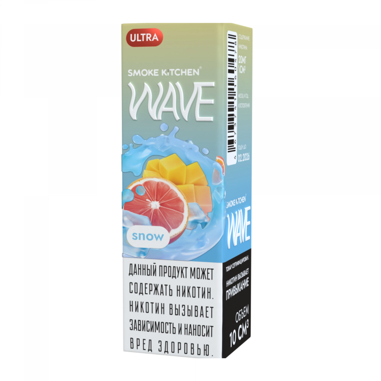 (М) Жидкость Smoke Kitchen Wave Salt Ultra - Сноу 10 мл (20 Ultra)